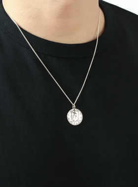 美分银币镶嵌水钻项长度调整项链