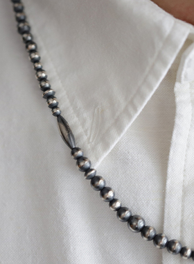烟熏抛光纳瓦霍珍珠项链手链