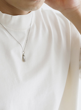 日本925银黄铜项链手工