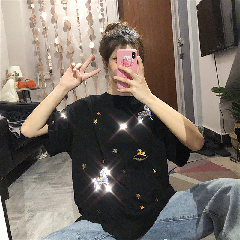 品牌清仓网红短袖t恤女2026新款韩版原宿bf宽松风港味上衣服ins潮,淘宝优惠券,粉丝福利购,淘宝优惠卷