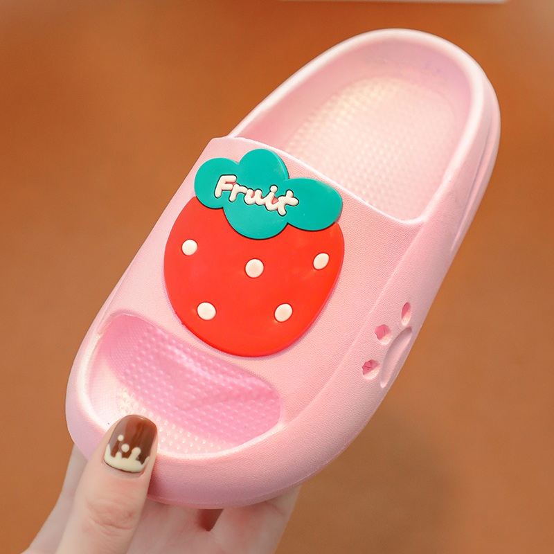 儿童拖鞋夏女童防滑男童一字拖女孩凉拖浴室男孩卡通可爱静音宝宝