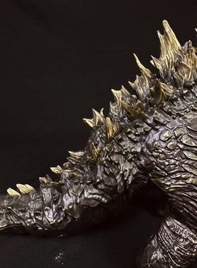 铁拳匠造 哥斯拉青铜全身像 降妖伏魔 青铜精工