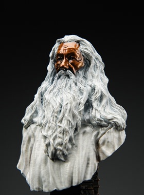 铁拳匠造出品 魔戒指环王胸像系列第二弹 甘道夫青铜胸像摆件潮玩