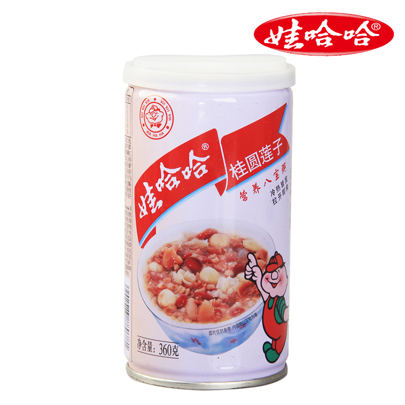 【娃哈哈官方】桂圆莲子八宝粥360g*12罐整箱代早餐速食粥 哇哈哈 - 图1