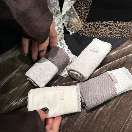 新款小兰裙R087蕾丝无痕条纹纯棉裆petite柔软内裤女 - 图3