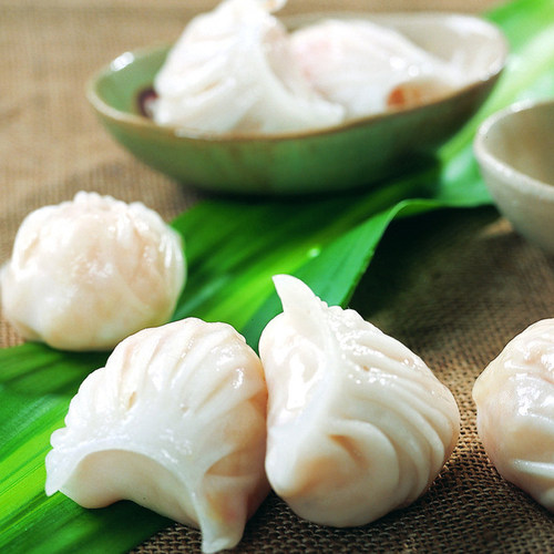 万正水晶虾饺皇25g12个广式早茶点心速冻纯手工虾饺餐饮早餐虾饺 - 图1