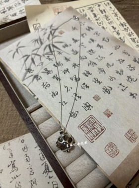 宠物毛发纪念项链吊坠戒指手链猫咪狗狗离世骨灰牙齿定制