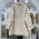 Mid-length large size loose woolen coat Korean style