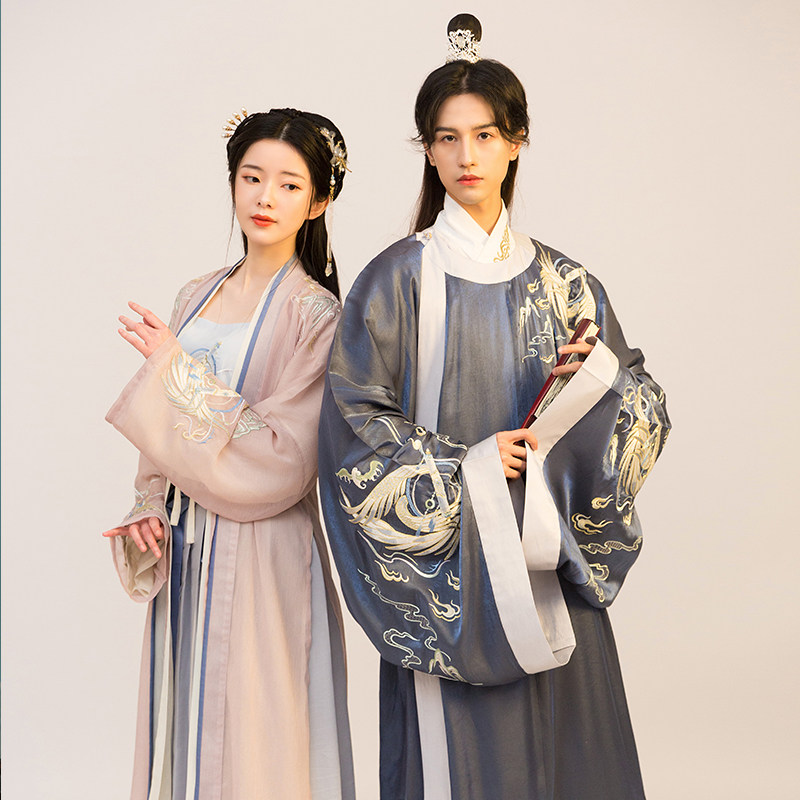 【流烟昔泠-山有书】原创cp男女汉服 流烟昔泠汉服