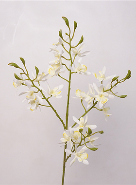 雪莉仿真花餐桌装饰花单支米兰花