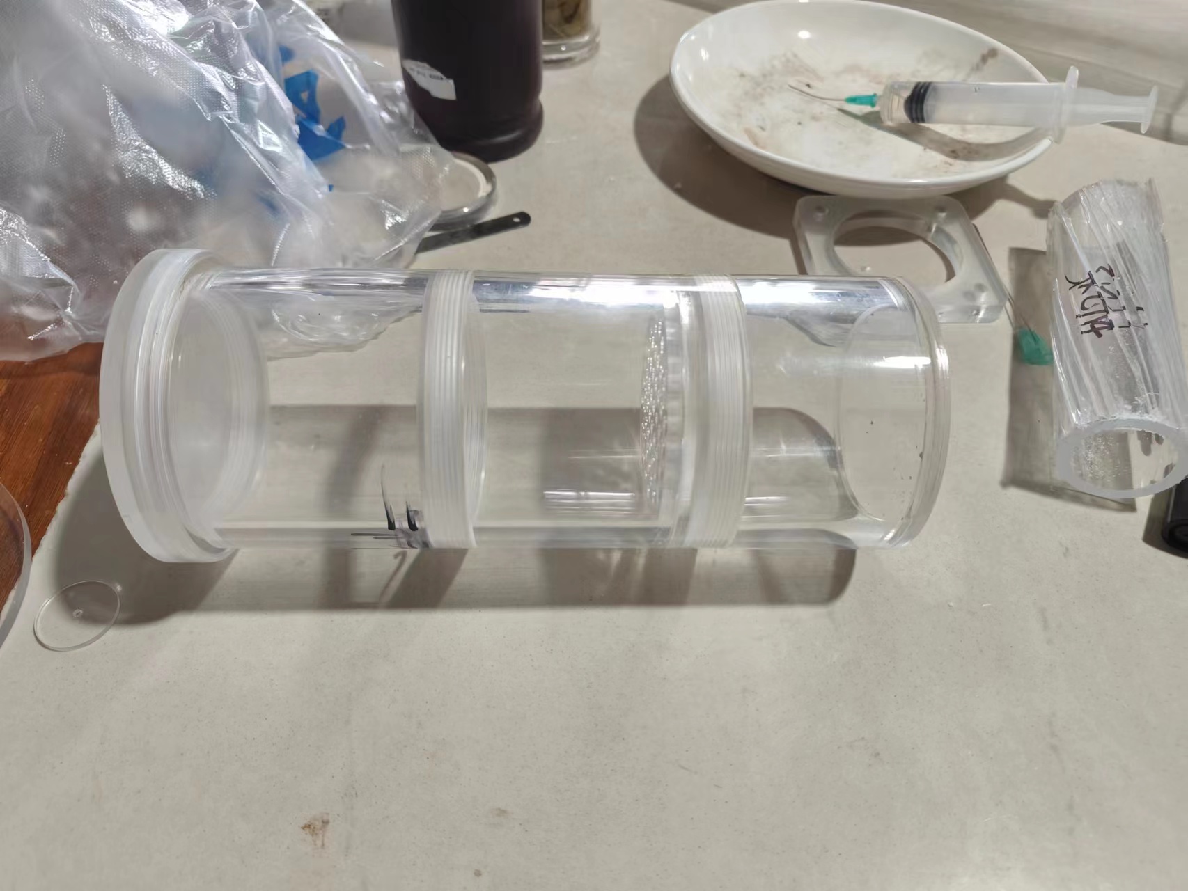 亚克力管车螺纹攻丝封底刻度丝牙螺纹盖子堵头刻度雕刻热弯实验器,淘宝优惠券,粉丝福利购,淘宝优惠卷