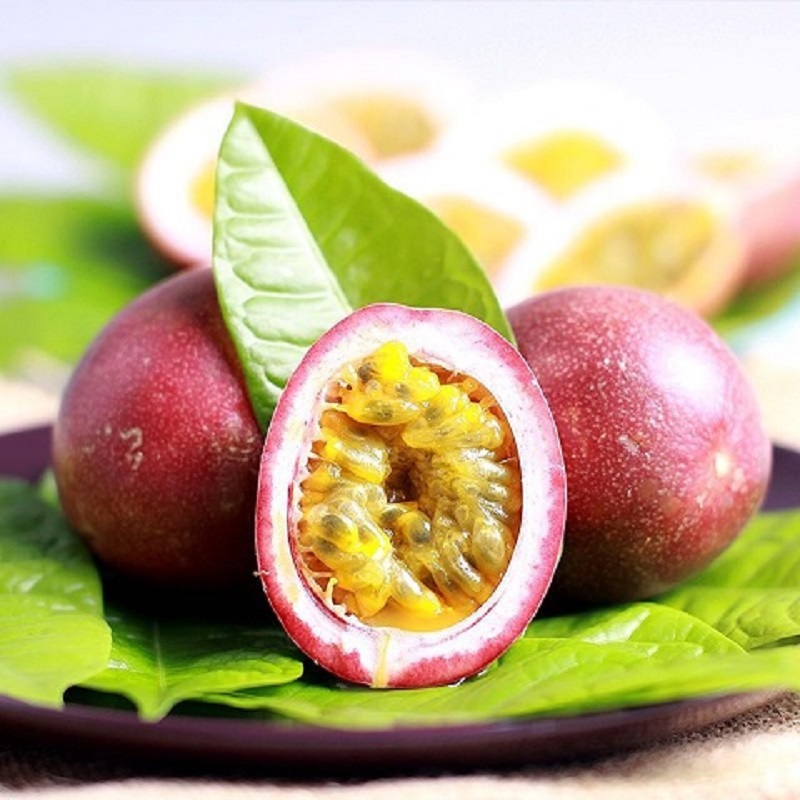 庶州农社旗舰店。当季  广西北流百香果1/3/5/10  红果一级大中小果坏果包赔2