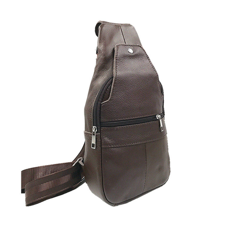 清货特价头层牛皮胸包男士斜挎包 雅果玛箱包男士包袋