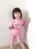 Summer Love Children Pink Zebra Siamese Ins Áo tắm cho bé Baby Princess Công chúa dễ thương Surf Suit Set - Bộ đồ bơi của Kid