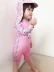 Summer Love Children Pink Zebra Siamese Ins Áo tắm cho bé Baby Princess Công chúa dễ thương Surf Suit Set - Bộ đồ bơi của Kid