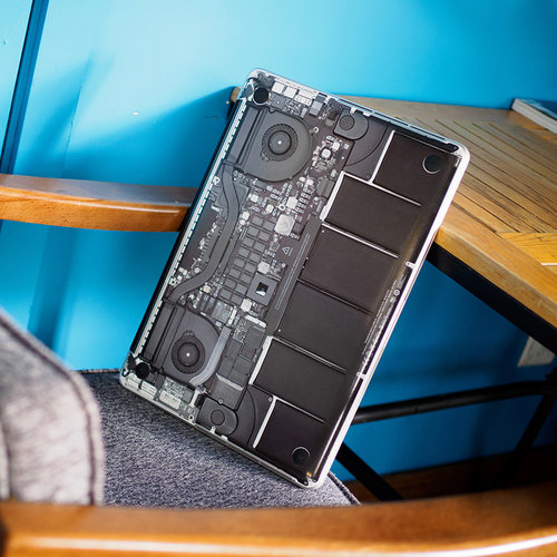 SkinAT适用MacBook Air15底部科技感电脑装饰膜 Mac Pro14 M5创意伪装拆机图贴膜 苹果笔记本底部拆机保护膜 - 图2