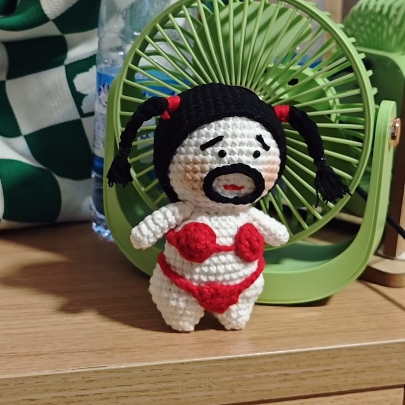 DIY比基尼如花二人转钩织搞怪玩偶毛线编织材料包钩针创意搞怪,淘宝优惠券,粉丝福利购,淘宝优惠卷