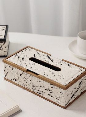 现代轻奢酒店办公室抽纸盒