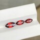 Natural Mozambique burgundy garnet marquise cut gemstone loose stone ring face jewelry processing stone