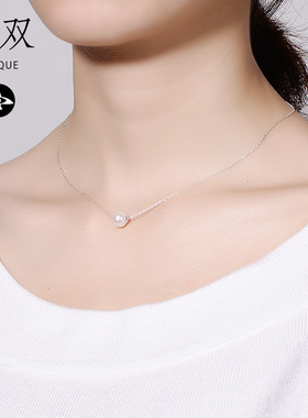 18K金学生礼物天然淡水珍珠新品