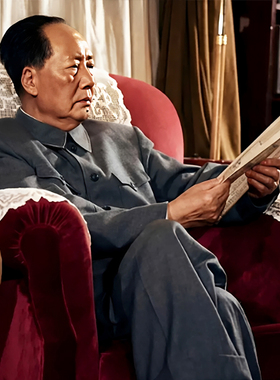 毛主席在读书知识分子风装饰画