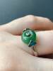 Natural Hetian jade jasper ring for women s925 silver inlaid safety buckle live ring ring adjustable ring for girlfriend