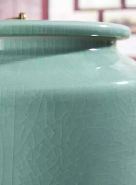 陶瓷米缸10斤家用带盖米桶镇景德储米箱防潮防虫密封20斤50斤