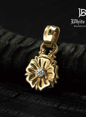 BWL 官方正品 WD-C02YG 18k镶4mm钻石大樱花吊坠