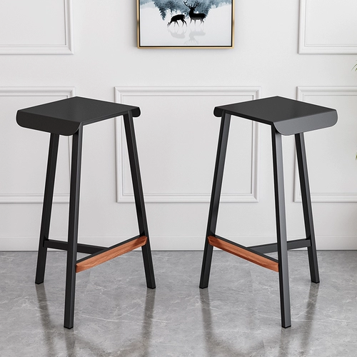 Nordic Modern Iron Bar Стул Ins Simplicity, легкая роскошная мода на стойку передового стола высокий бар онлайн красный обеденный стул