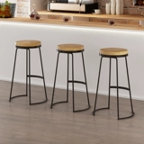 Nordic Light Luxury Iron Art Bar Beading Высокий стул на переднем стуле Столк