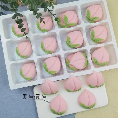 巧克力装饰件插片配件花片DIY蛋糕慕斯装饰品配件插件 祝寿寿桃片 - 图1