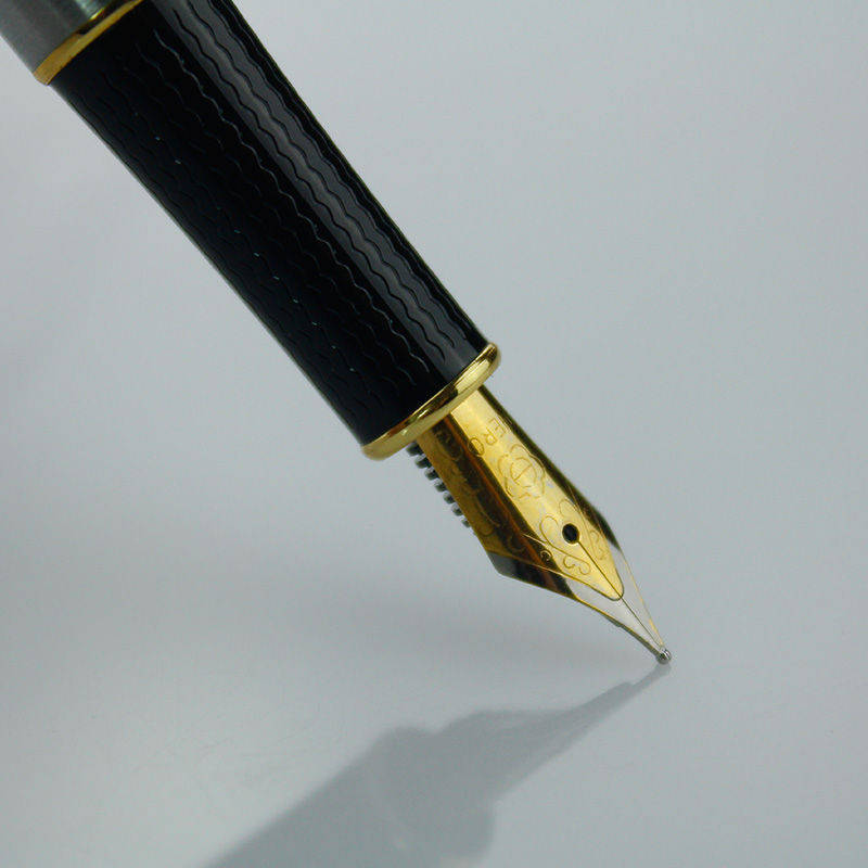 包邮英雄钢笔正品704高级全钢笔杆明尖钢笔/0.7mm签字宝珠笔-图1