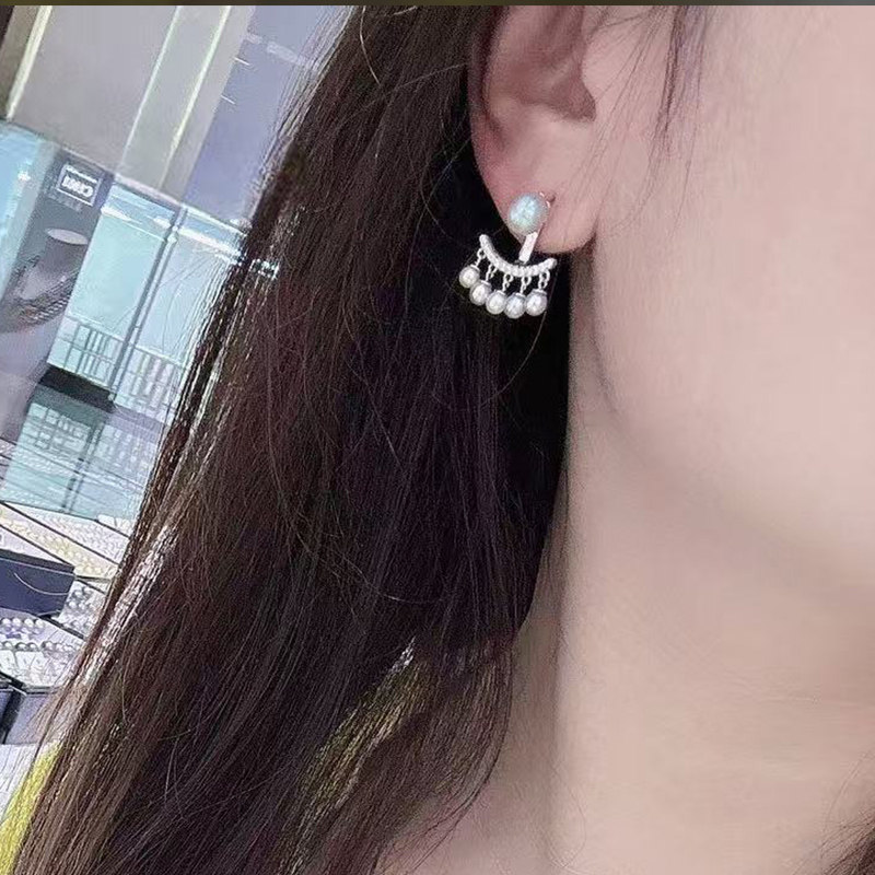 宋慧乔同款糖果色海水真多麻珍珠耳环3-7mm纯银耳钉耳环S925银,淘宝优惠券,粉丝福利购,淘宝优惠卷