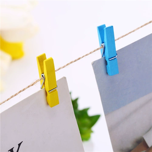 Цвет декоративной маленький деревянный клип творческий клип конопля для дерева Diy фото стена свадебная фотокорость фото клип фото клип