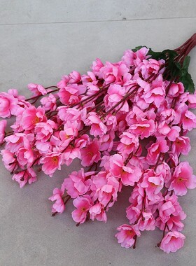 彷真桃花枝客厅假腊梅花