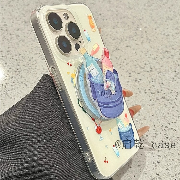冰桶啤酒磁吸旋转支架适用苹果16Promax手机壳15/16plus/iPhone13/12mini夏日14pro/XR大孔87plus/16e硬11pro,淘宝优惠券,粉丝福利购,淘宝优惠卷