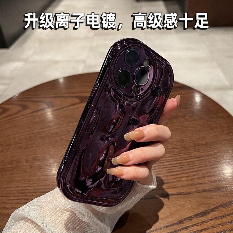 高级电镀奢华适用vivo X90/X80/X60银色手机壳Y53s陨石纹Y76S创意个性S16pro女s12软硅胶S10防摔y33e/y30全包 - 图1