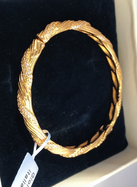 向卉意大利中古莫比乌斯金手镯