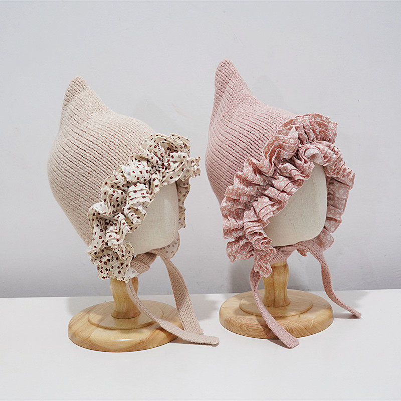 儿童帽子女童公主帽秋冬季保暖护耳帽女宝宝针织帽可爱毛线帽超萌,淘宝优惠券,粉丝福利购,淘宝优惠卷