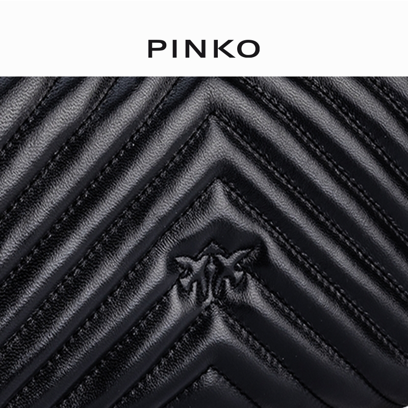 【热卖推荐】PINKO 经典绗缝徽章飞鸟包燕子包100044A125