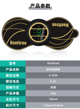 roofrtee美国进口迷你按摩仪