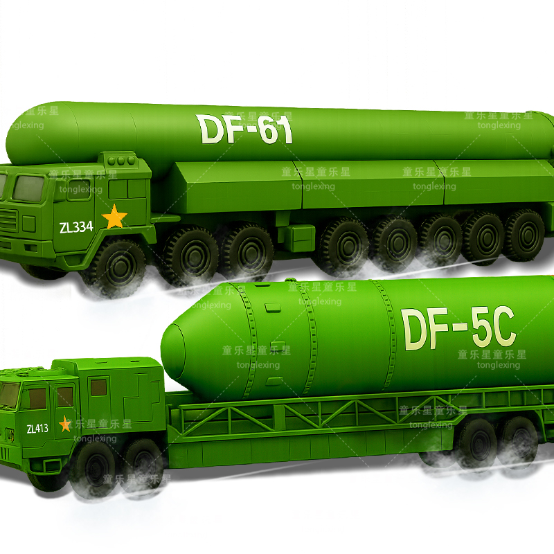 覆盖全球东风5C液体洲际战略核导弹军事模型61洲际导弹车3D打印男 - 图3