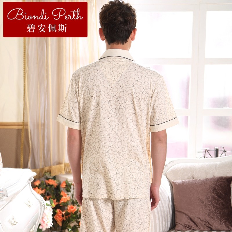 碧安佩斯夏季男士短袖长裤睡衣 碧安佩斯睡衣/家居服套装