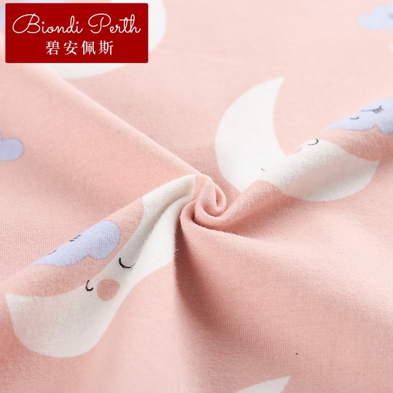 碧安佩斯女夏短袖晚安月亮棉睡衣 碧安佩斯睡衣/家居服套装