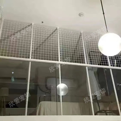 防猫网挡门护栏加固铁围栏养猫封窗阳台网安全隔离网防猫跳窗神器 - 图3