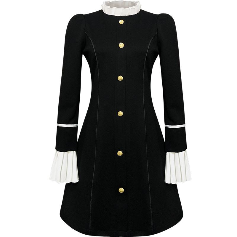 小个子复古小黑裙2021秋冬连衣裙 3idolimited连衣裙