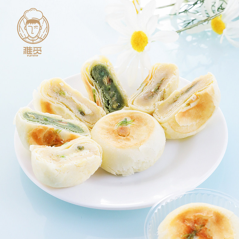 传统特产茉莉花原味绿豆糕大礼包 雅觅食品传统糕点