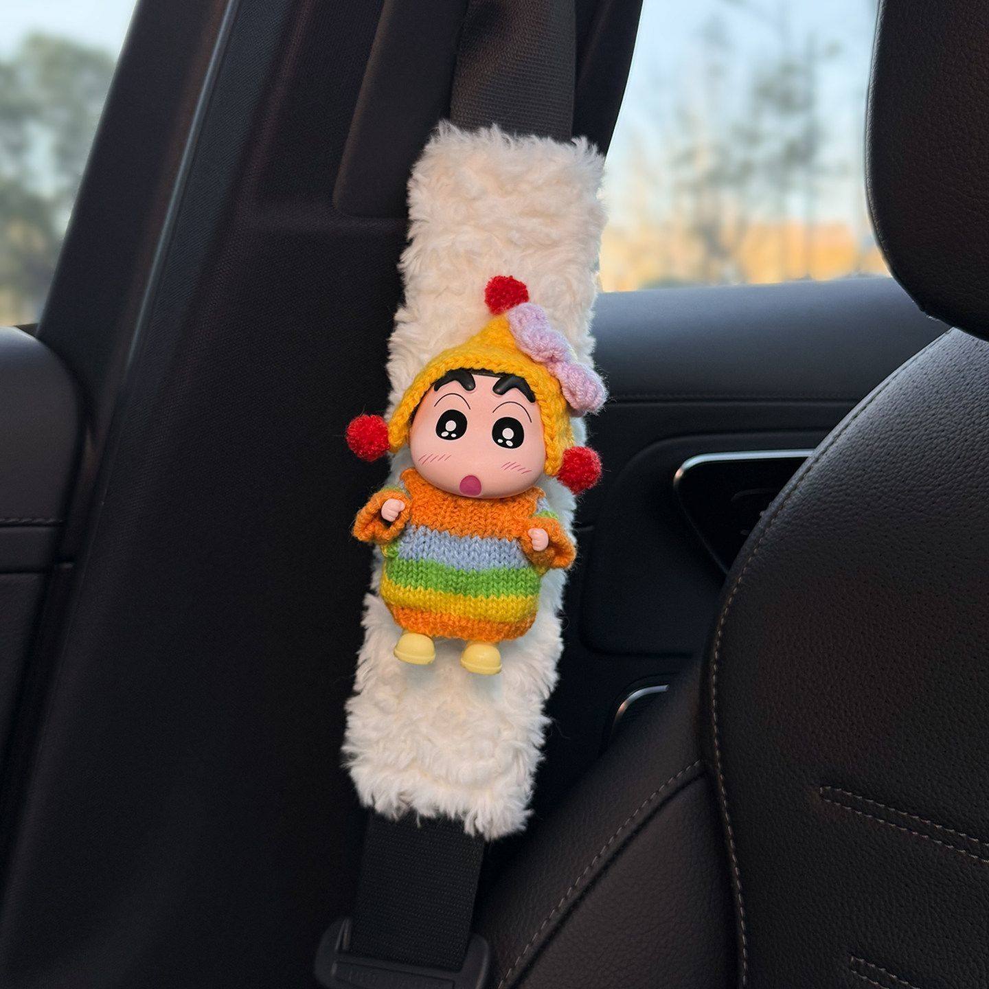 蜡笔小新汽车安全带护肩套车载内保险带装饰防磨衣服情侣一对女,淘宝优惠券,粉丝福利购,淘宝优惠卷