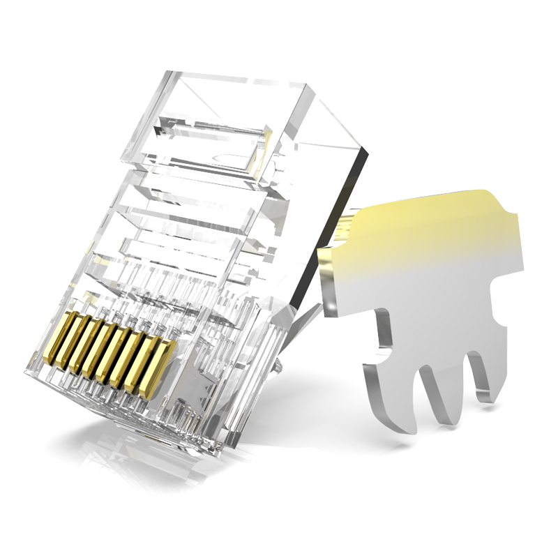 Category 5e network crystal head network cable computer gold-plated