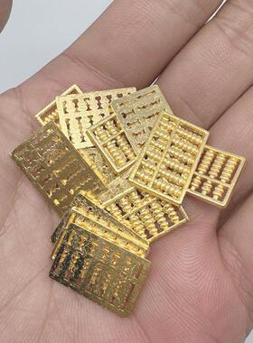 沙金小花生实心摆件一克黄铜合金招财进宝桌面鱼缸家居装饰用品